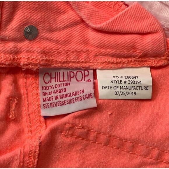 NWT CHILLIPOP Baby Girl's Size 24 Months Coral Overall Skirt Floral Scarf - Picture 7 of 8